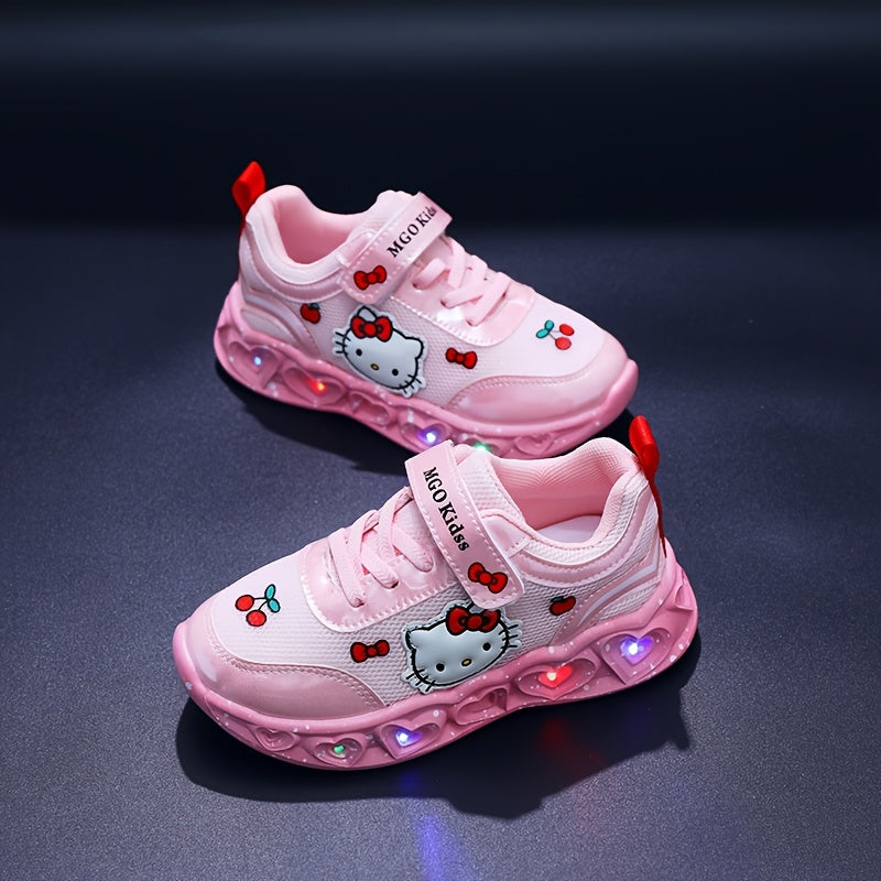 Light-Up Hello Kitty Sneakers – Breathable and Cushioned Fun Shoes