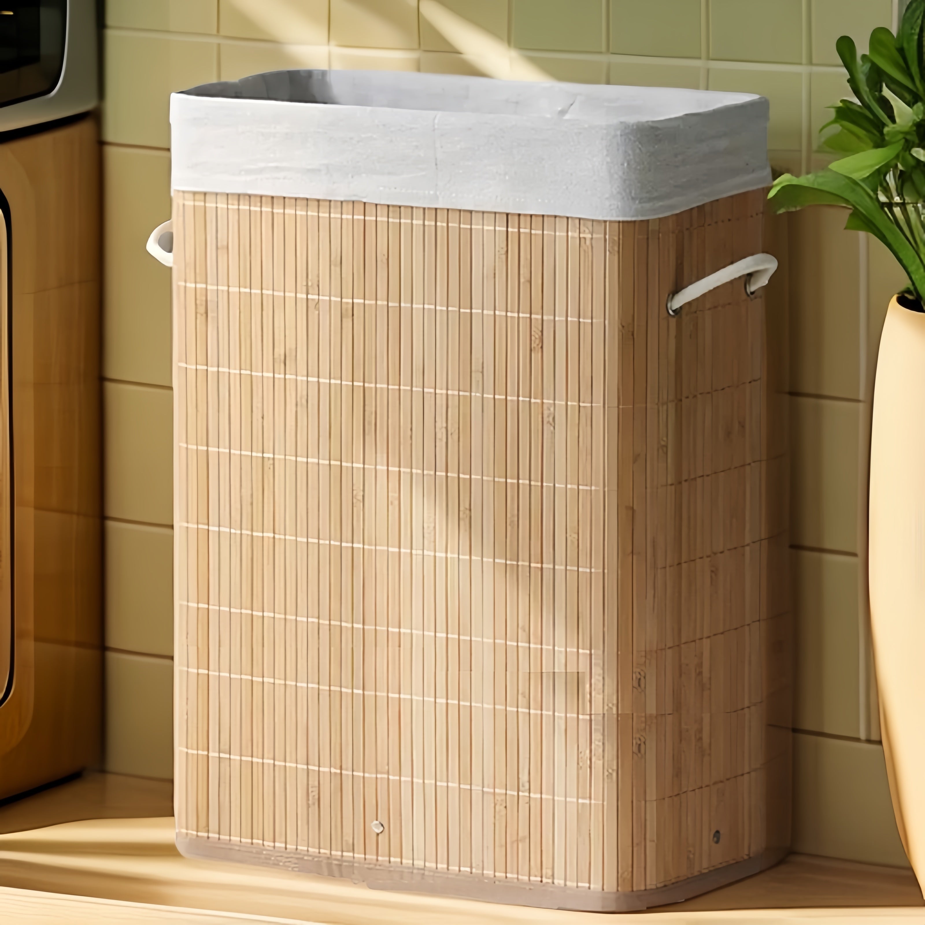 Bamboo Woven Storage Basket - Durable and Practical for Every Room