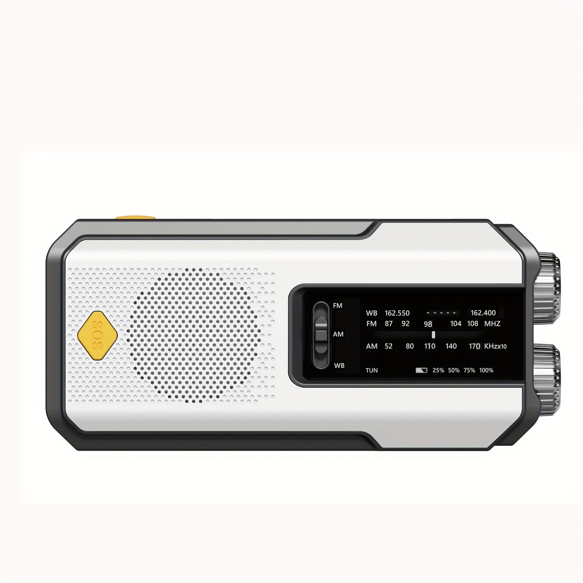 Daykit Portable AM/FM Radio – With Solar Panel and Flashlight