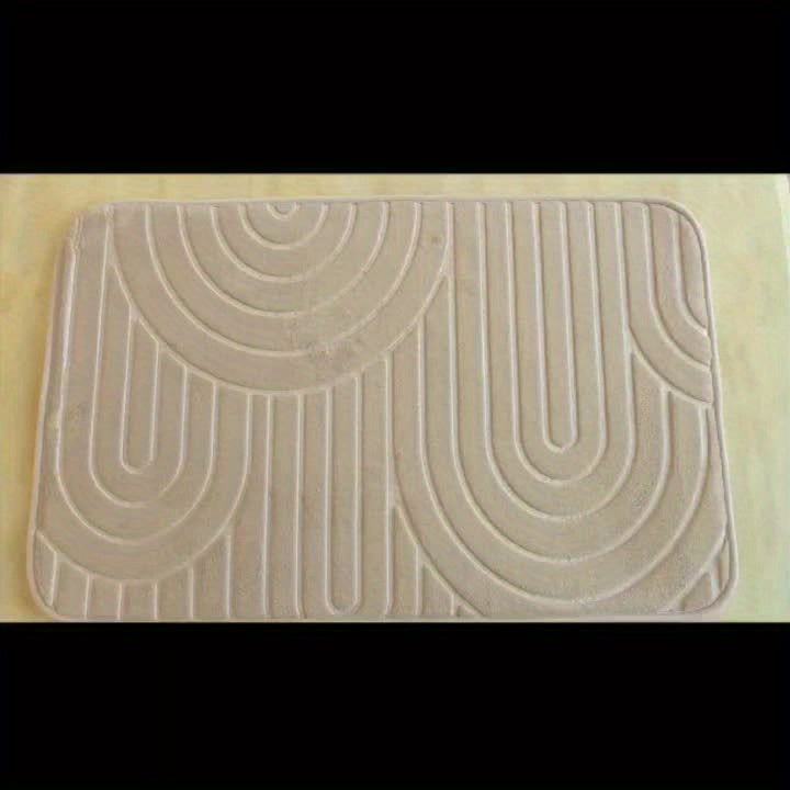 Geometric Non-Slip Bathroom Mat – Comfortable and Stylish for Your Bathroom