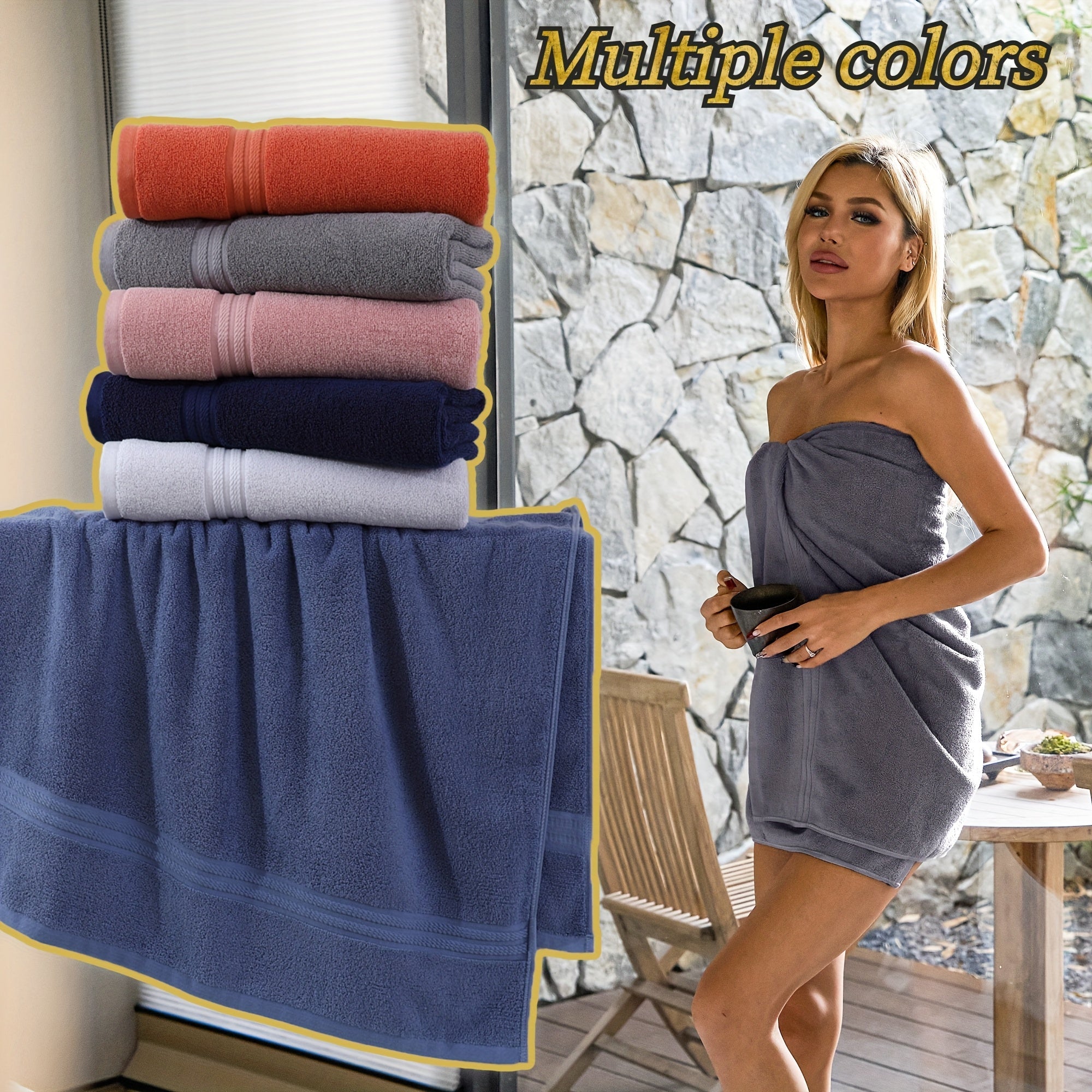 Premium Cotton Bath Towel Set – Soft and Absorbent