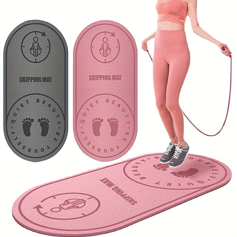 Comfortable TPE Jump Rope Mat – Shock Absorbing and Non-Slip