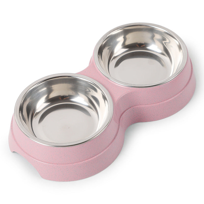 Stainless Steel Double Pet Bowl – Perfect for Food and Water