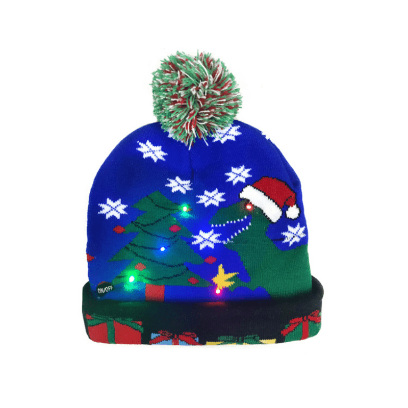 Frosty LED Christmas Hat - Bright and Cheerful for the Holidays