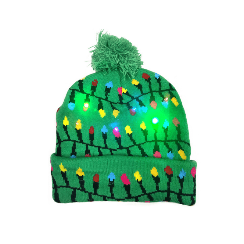 Frosty LED Christmas Hat - Bright and Cheerful for the Holidays