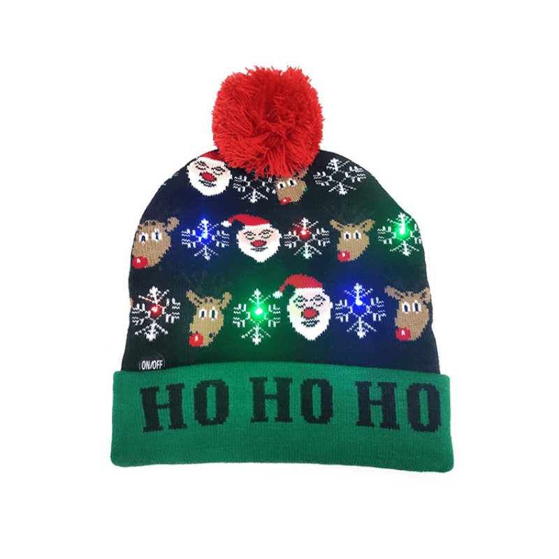 Frosty LED Christmas Hat - Bright and Cheerful for the Holidays