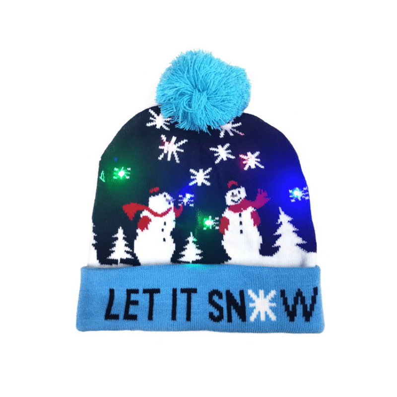 Frosty LED Christmas Hat - Bright and Cheerful for the Holidays