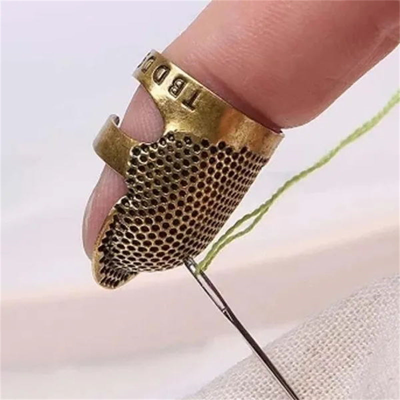 Vintage Metal Thimble – Sturdy Protection for Sewing