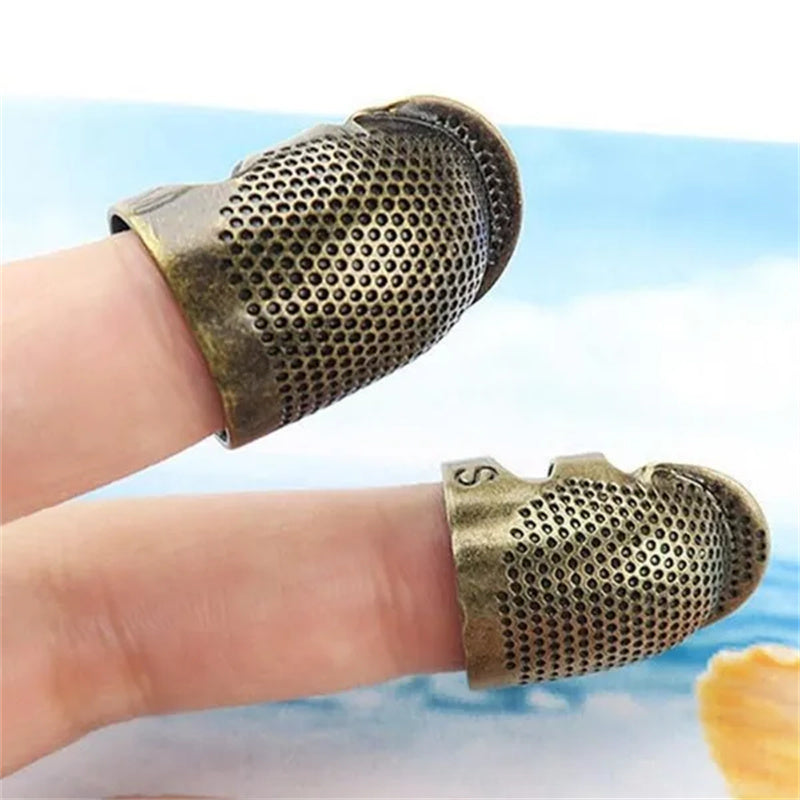 Vintage Metal Thimble – Sturdy Protection for Sewing