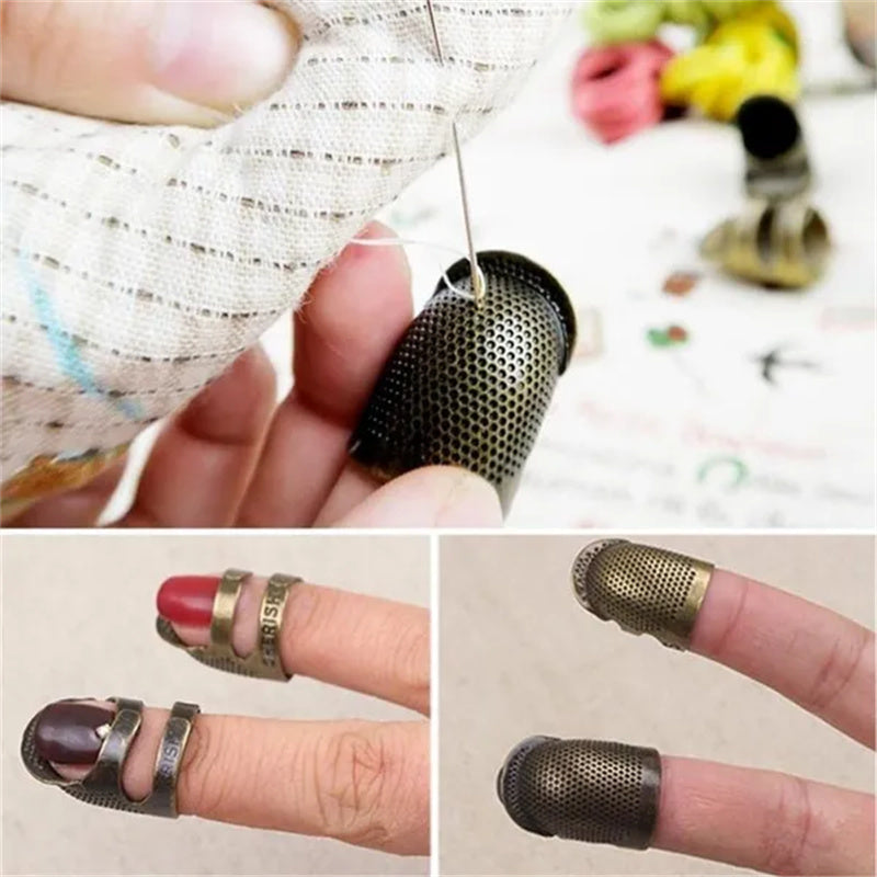 Vintage Metal Thimble – Sturdy Protection for Sewing