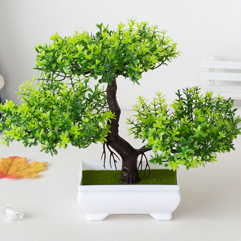 BlossomBonsai Artificial Tree – Realistic Mini Bonsai with Pink Blossoms
