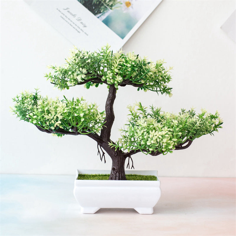 BlossomBonsai Artificial Tree – Realistic Mini Bonsai with Pink Blossoms