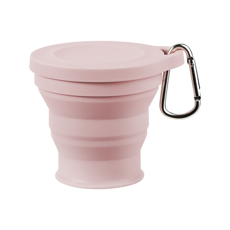 Foldable Silicone Cup with Carabiner - Portable and Durable Cup for Outdoor and Camping