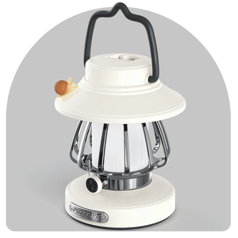 SnailGlow Portable Camping Lamp – USB Rechargeable Night Light