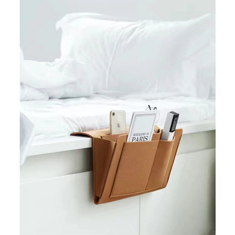 Smart Felt Storage Bag – Organized and Accessible Next to Bed or Sofa