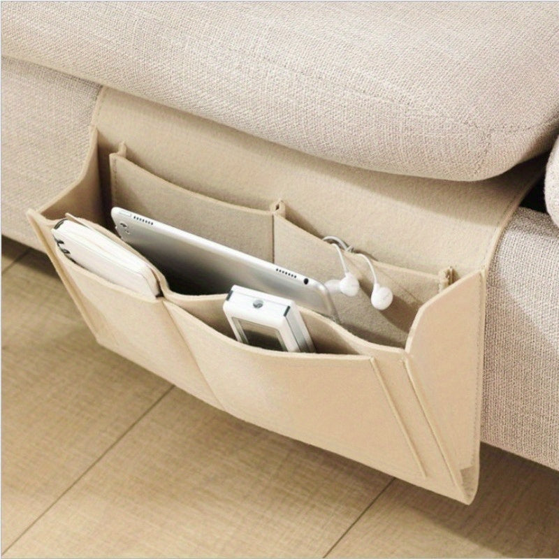 Smart Felt Storage Bag – Organized and Accessible Next to Bed or Sofa