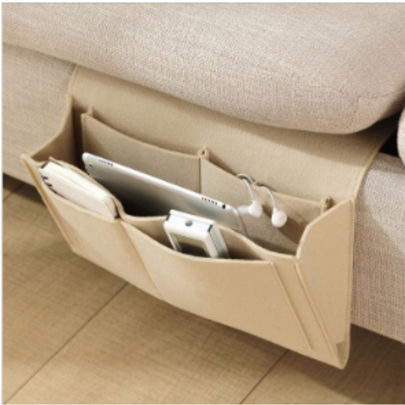 Smart Felt Storage Bag – Organized and Accessible Next to Bed or Sofa