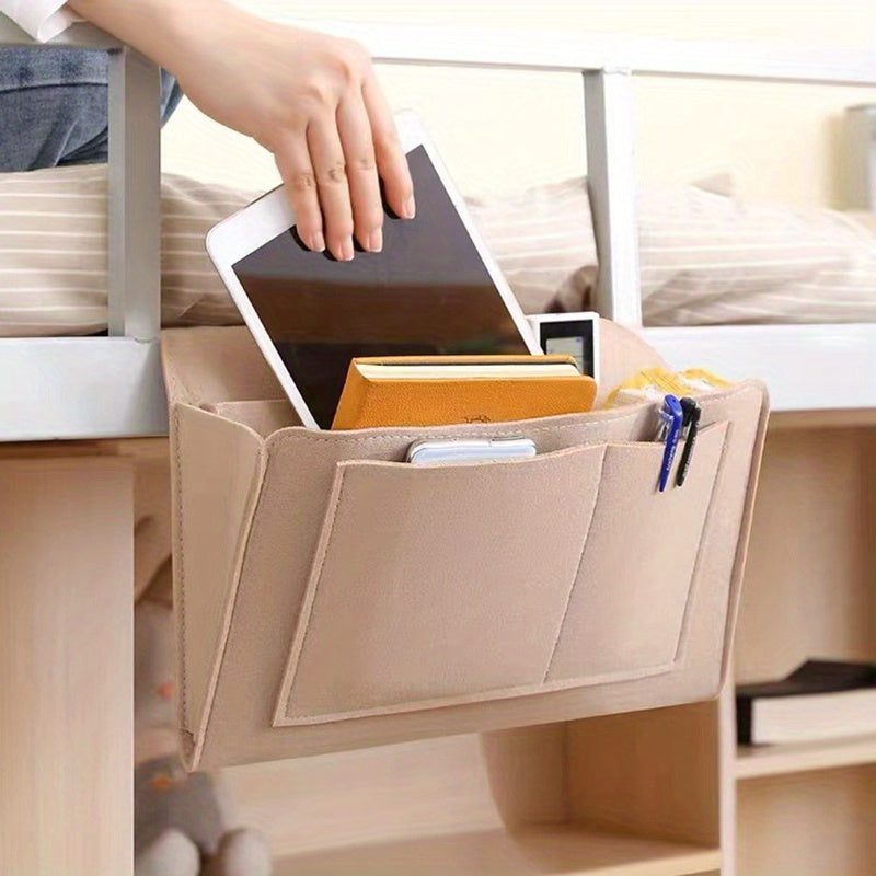 Smart Felt Storage Bag – Organized and Accessible Next to Bed or Sofa