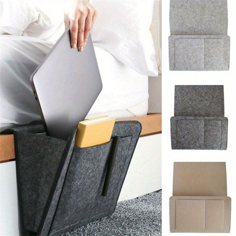 Smart Felt Storage Bag – Organized and Accessible Next to Bed or Sofa