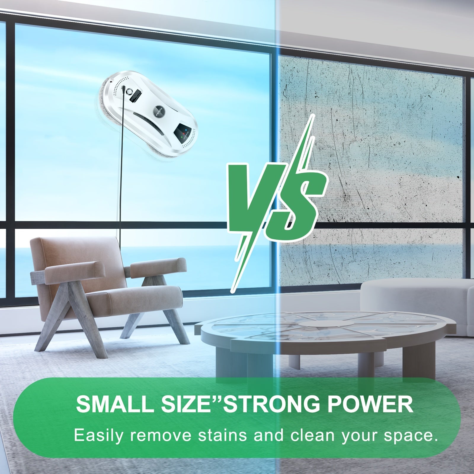 Fully Automatic Window Cleaner – Intelligent Glass Scrubber with Remote Control for Efficient Cleaning