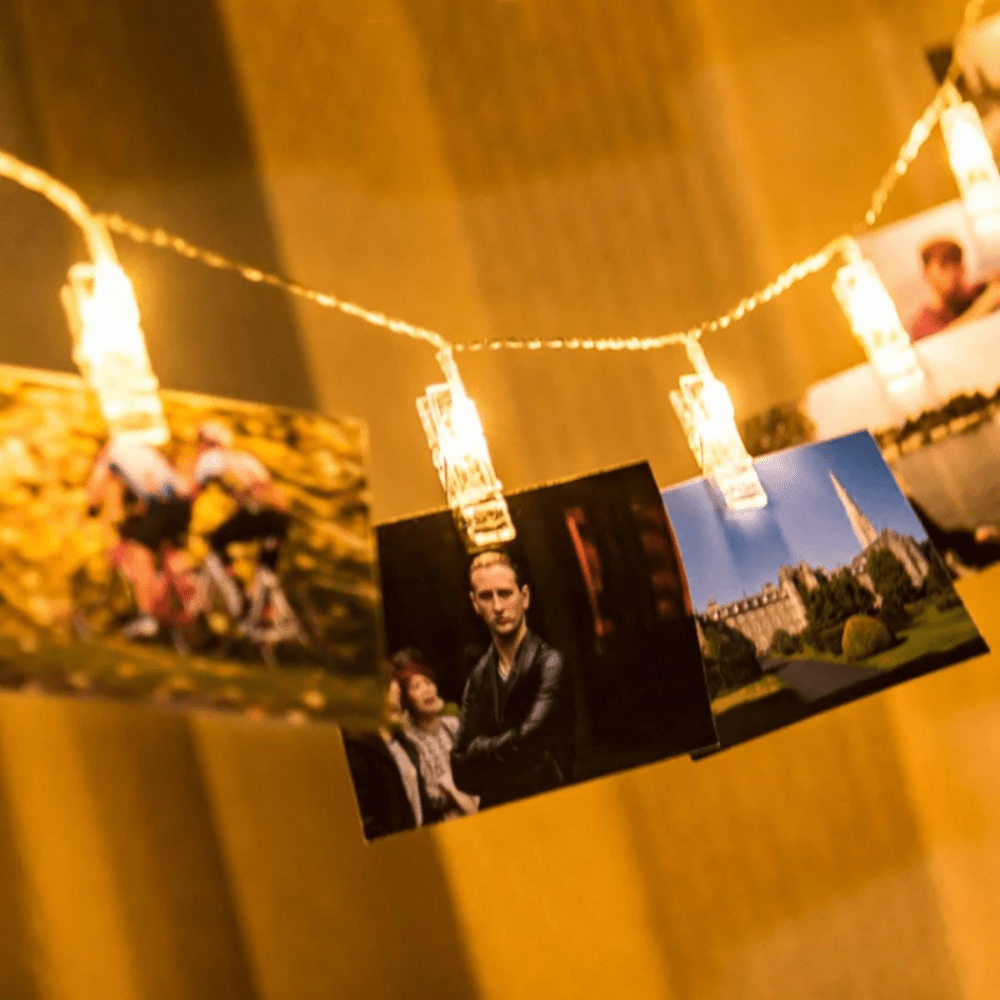 ClipGlow LED Photo Lamp - Magical String Lights with Photo Clips