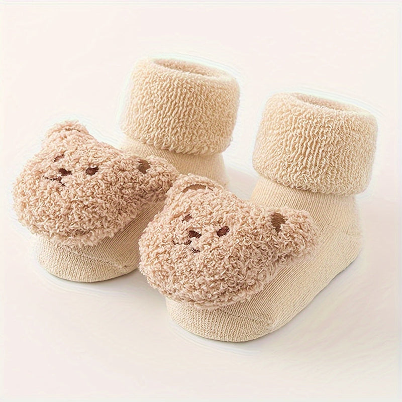 Tessa Cute Bear Slippers for Kids - For Warmth and Fun