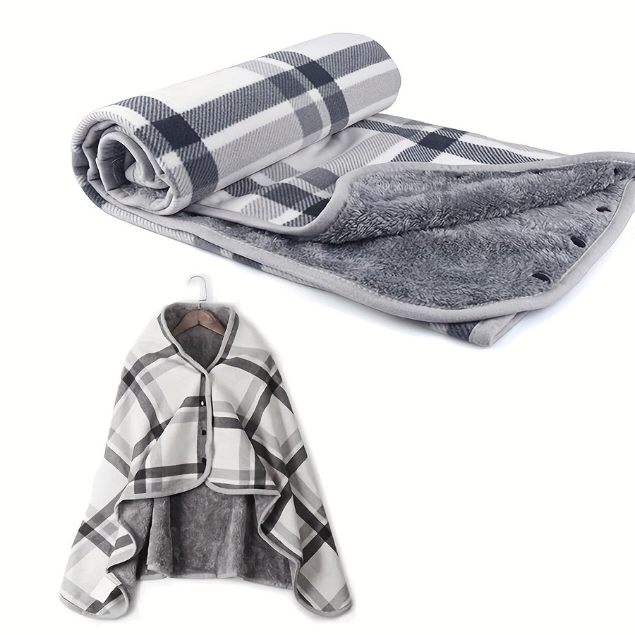 Portable Fleece Blanket – Warm and Comfortable for Home, Work, and Outdoor
