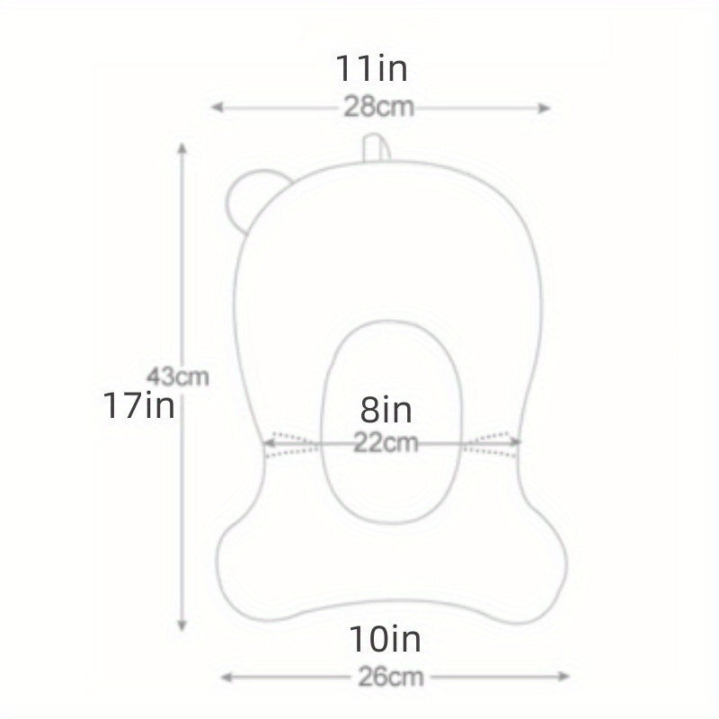 Bubbly Bear Bath Mat - Comfort and Safety for Your Baby During Bath Time