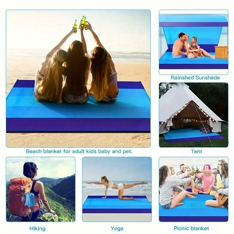 Extra Large Waterproof Beach Blanket - Lightweight and Ideal for Outdoor Use