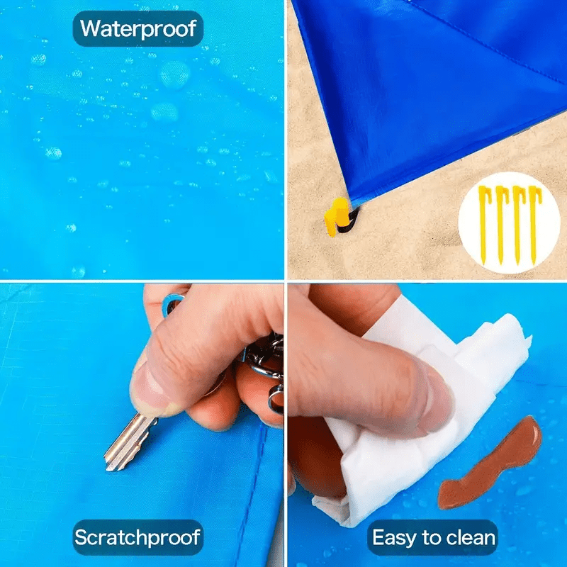 Extra Large Waterproof Beach Blanket - Lightweight and Ideal for Outdoor Use