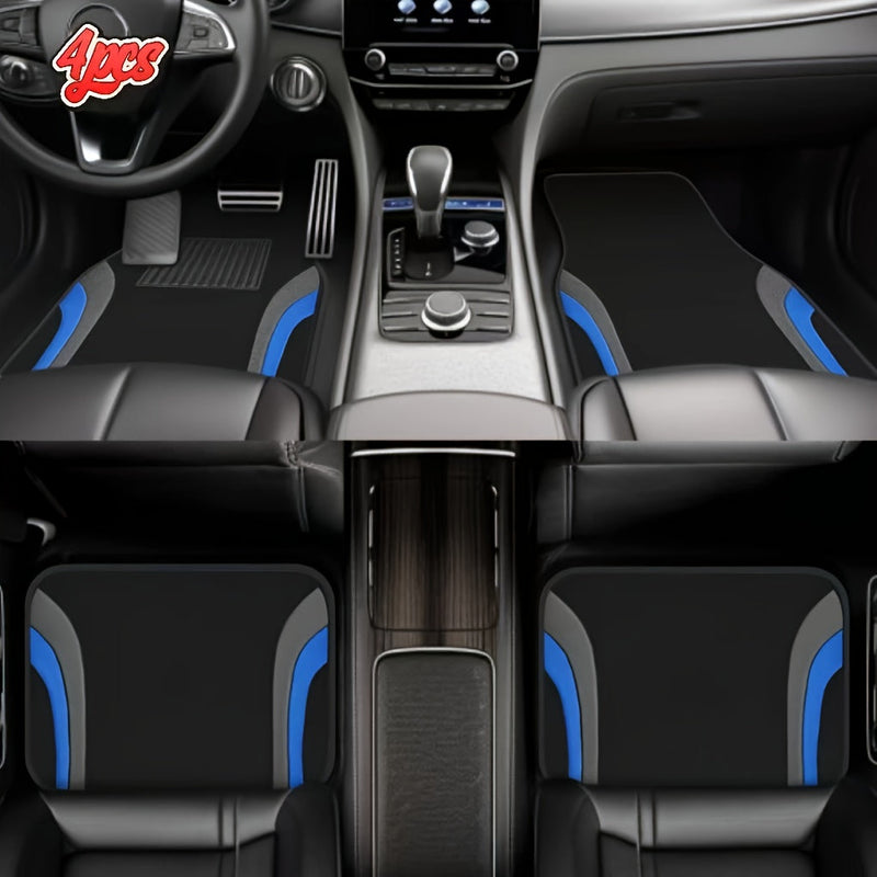 Modern Blue-Grey Car Floor Mats – Durable and Stylish for Any Vehicle