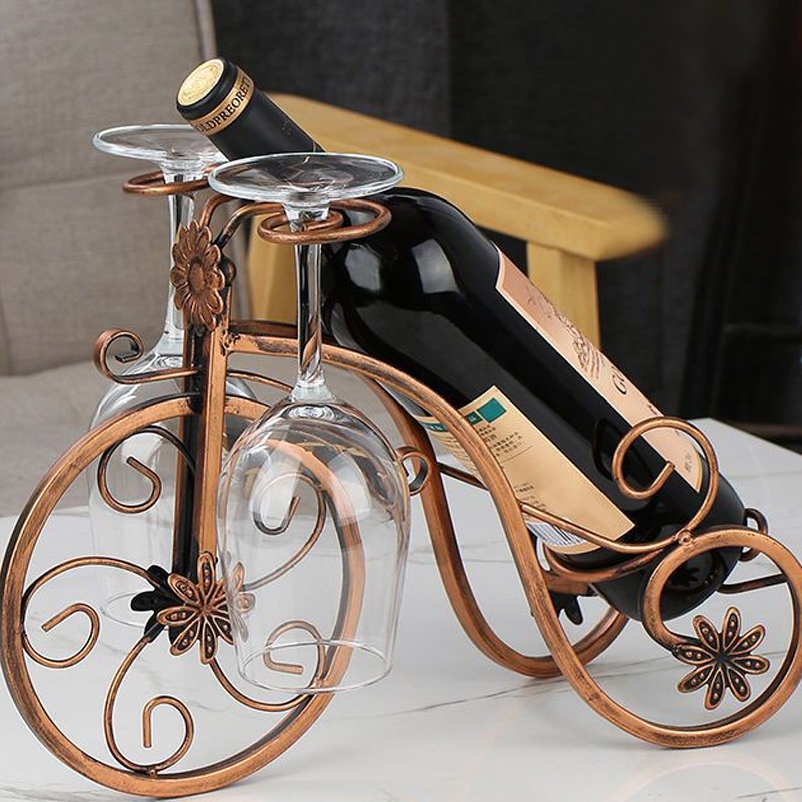 Wine Bike Bottle Holder - For a Refined Taste