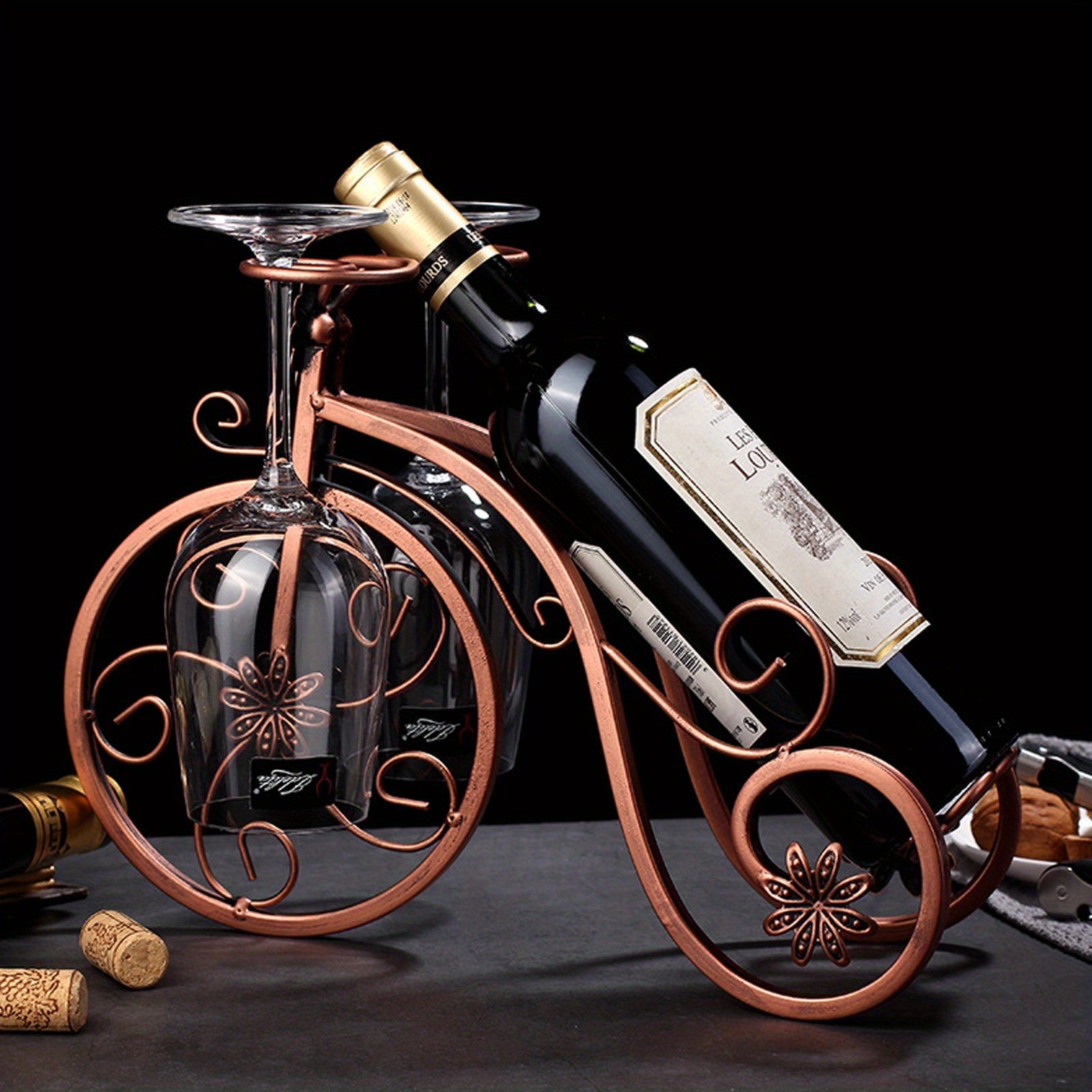 Wine Bike Bottle Holder - For a Refined Taste