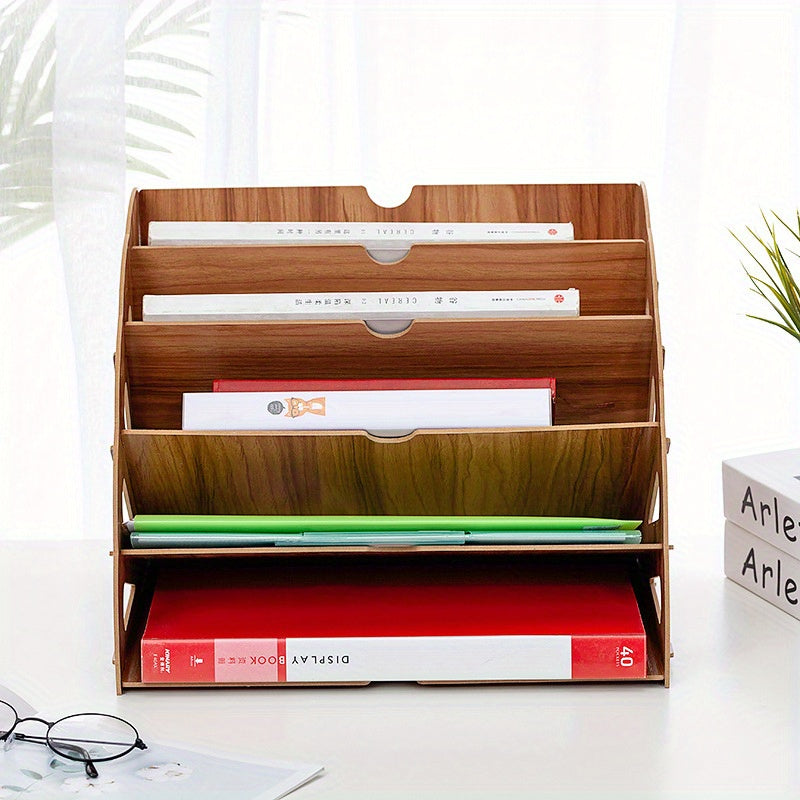 WoodFlow A4 Organizer – Stylish Storage for Any Desk