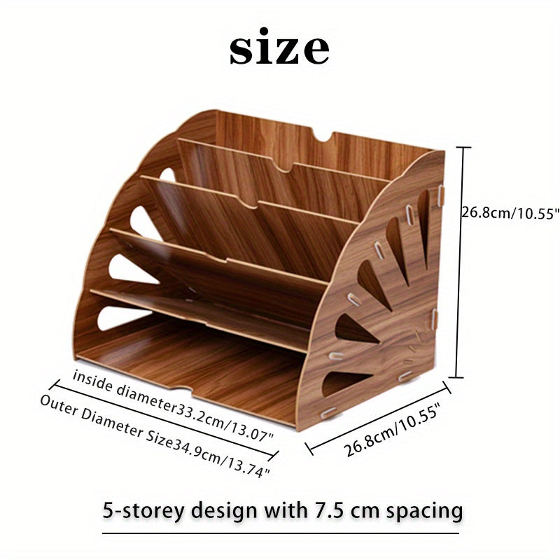 WoodFlow A4 Organizer – Stylish Storage for Any Desk