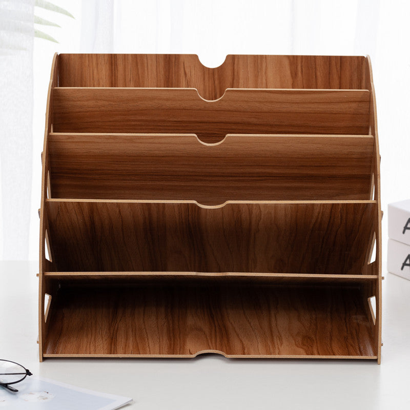 WoodFlow A4 Organizer – Stylish Storage for Any Desk