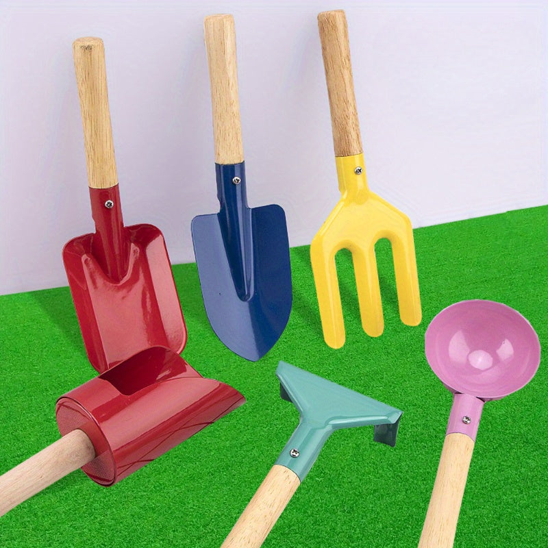Colorful Kids Garden and Sand Tool Set – Outdoor and Garden Toy Set