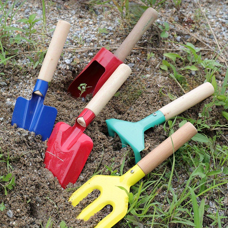 Colorful Kids Garden and Sand Tool Set – Outdoor and Garden Toy Set