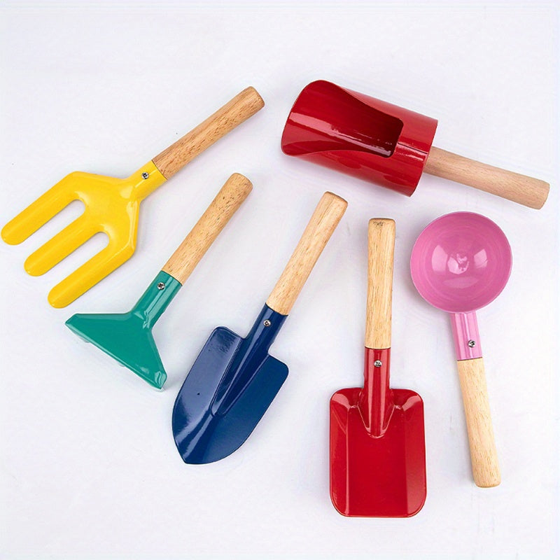 Colorful Kids Garden and Sand Tool Set – Outdoor and Garden Toy Set