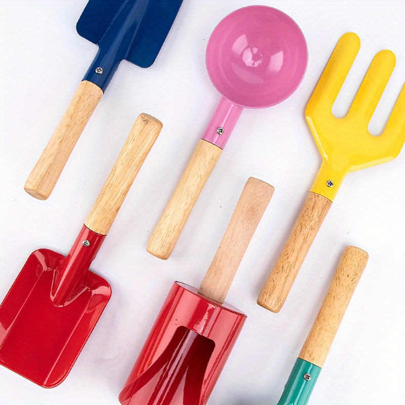 Colorful Kids Garden and Sand Tool Set – Outdoor and Garden Toy Set