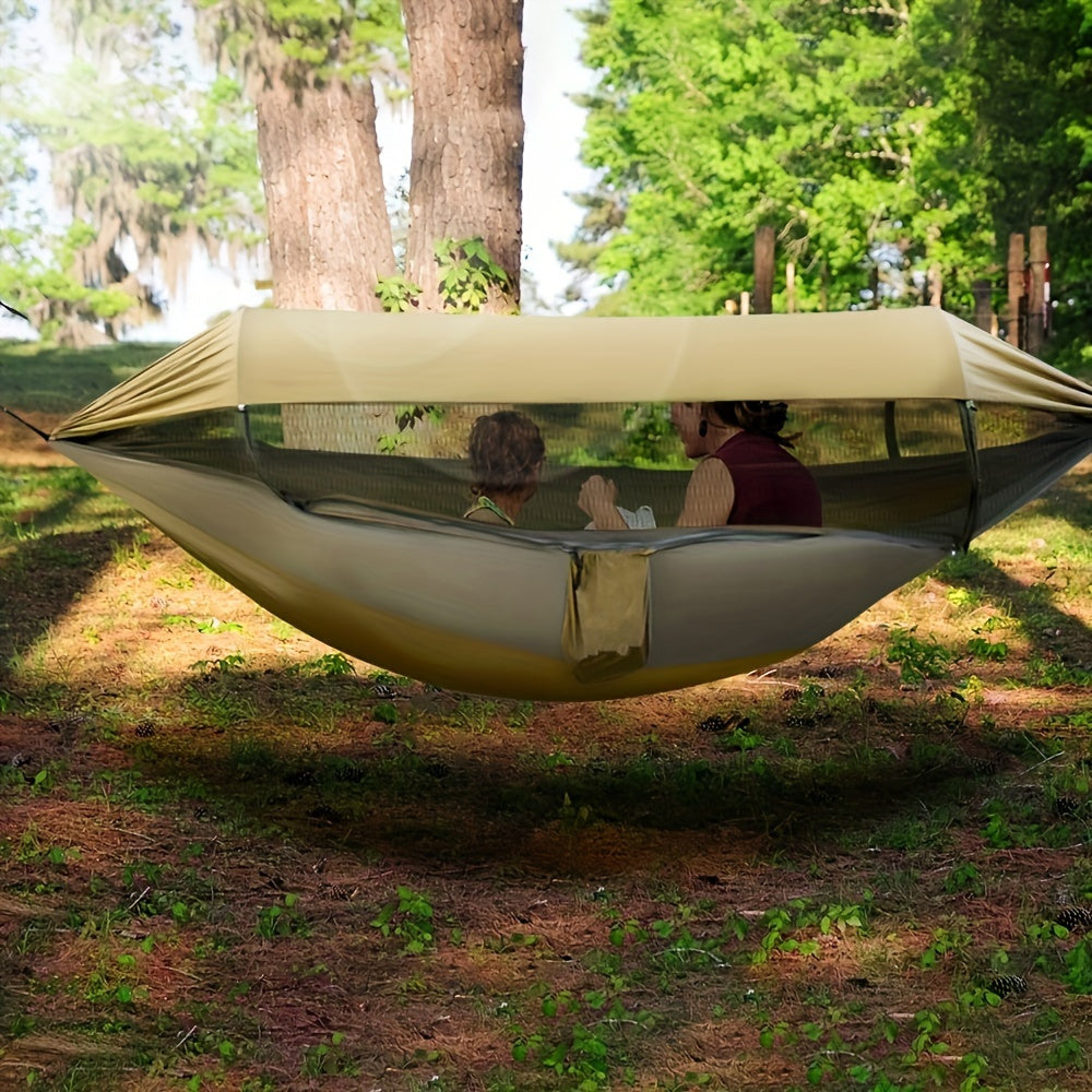 Double Hammock with Mosquito Net - Comfortable and Protective for Camping and Traveling