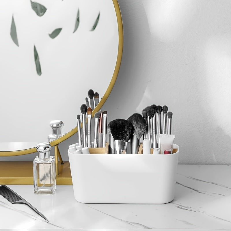Modern Toothbrush Holder with 5 Compartments – Stylish and Organized for Bathroom Use