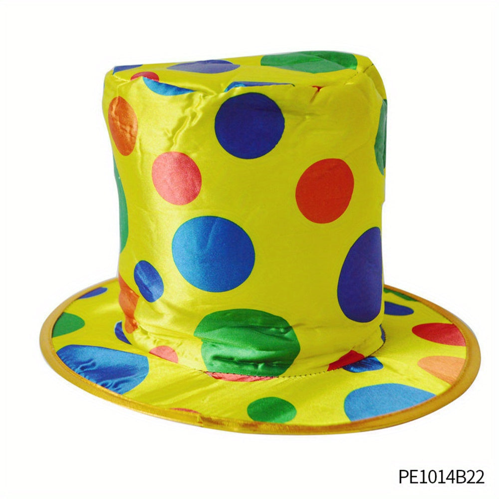 Clown Costume Set for Children – Complete with Hat, Wig, Nose, Tie, and More