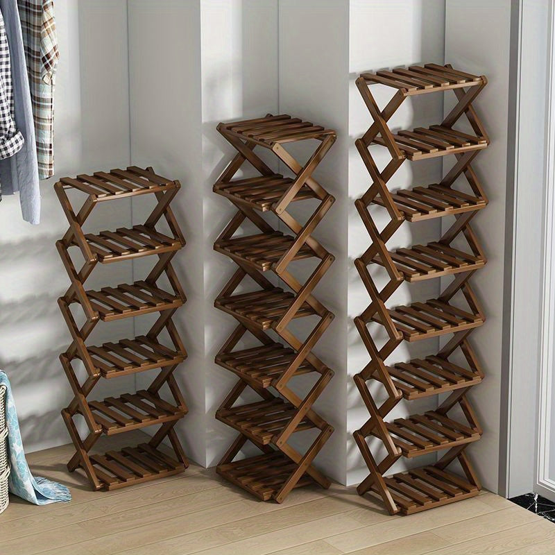 Functional Bamboo Shoe Rack – Compact and Flexible for Small Spaces