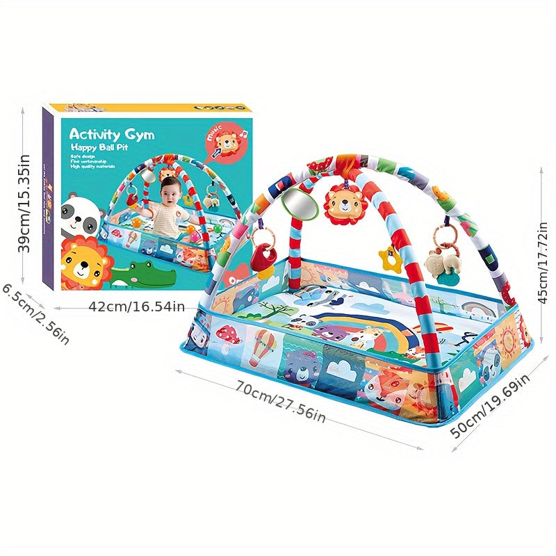 Happy Play Gym - Colorful Play Tent with Accessories for Babies