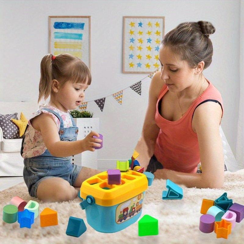 Educational Play Fun with the Colorful Shape Sorter - Discover and Learn through Play
