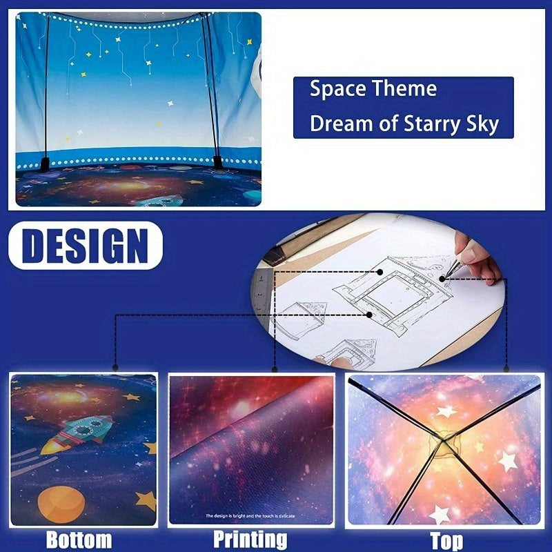 Galaxy Explorer Pop-up Play Tent - Space Theme for Outdoor and Indoor