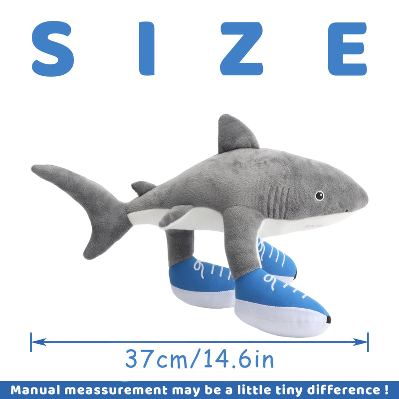 Sneaker-Wearing Plush Shark – Soft Tung Tung Sahur Character Toy
