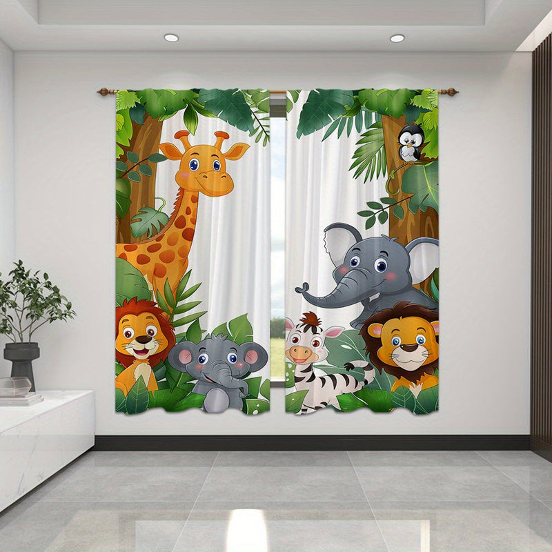 Jungle Animals Curtains - Create a Cheerful Sleeping Environment