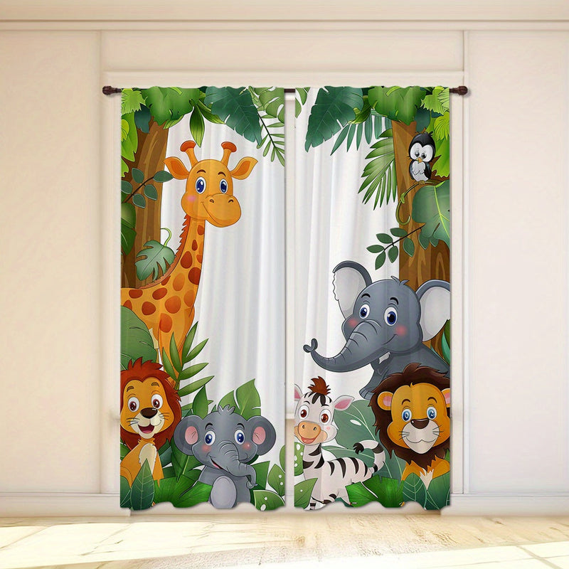 Jungle Animals Curtains - Create a Cheerful Sleeping Environment
